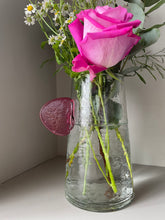 Load image into Gallery viewer, Recycled Glass Vase With Ear Apricot
