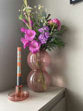 Load image into Gallery viewer, Recycled Glass Bulb Vase in Apricot
