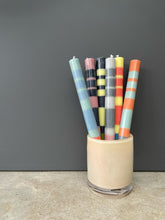 Load image into Gallery viewer, Striped Mixed Set Eco Dinner Candles
