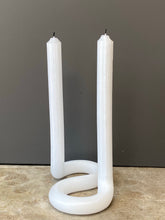 Load image into Gallery viewer, Lex Pott Twisted Candle, White
